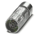 Phoenix Contact Industrial Circular Connector Cable Mount Plug Male 6 Contacts M17 14A 630V IP67 IP68 M17 PRO Series 1628997