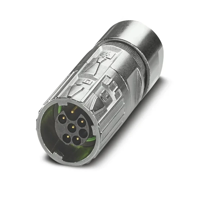 Phoenix Contact Industrial Circular Connector Cable Mount Plug Male 6 Contacts M17 14A 630V IP67 IP68 M17 PRO Series 1628997