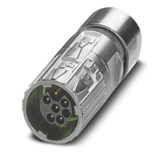 Phoenix Contact Industrial Circular Connector, 6 Contacts, Cable Mount, M17 Size, Plug, IP67 IP68, 14A Current, 630V 1628996