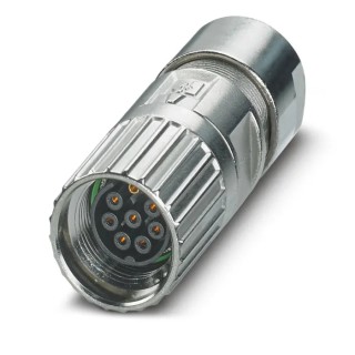 Phoenix Contact Industrial Circular Connector, Cable Mount, 8 Contacts, Socket Female, M17 Size, 14A Current, 630V 1629025