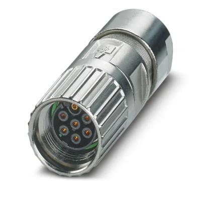 Phoenix Contact Circular Connector, 7 Contacts, Cable Mount, M17 Size, Socket Female, 14A Current, 6kV Voltage, IP67 1629031