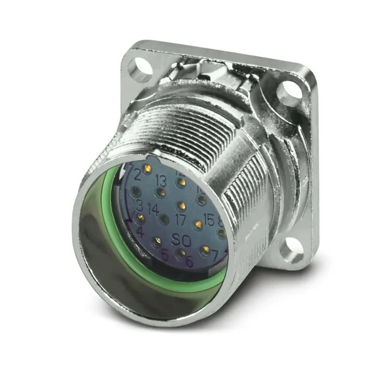 Phoenix Contact Circular Connector 17 Contacts Front Mount Socket Female IP67 Voltage 125V Current 8A M23 PRO Series 1629087