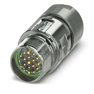 Phoenix Contact Circular Connector, 19 Contacts, Cable Mount, M23 Size, Male Plug, IP66 IP68 Rated, 150V, 10A 1629096