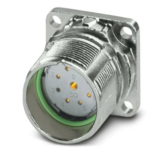 Phoenix Contact Circular Connector M23 PRO Series Front Mount Socket Female 9 Contacts 20A 300V IP67 1629091