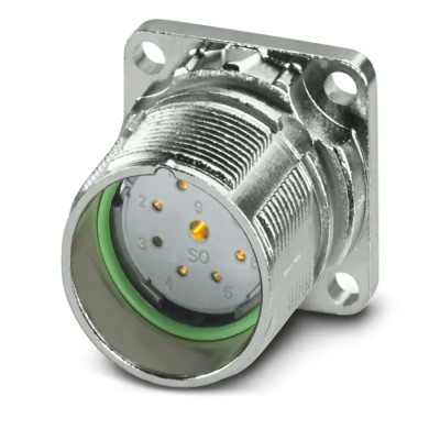 Phoenix Contact Circular Connector M23 PRO Series Front Mount Socket Female 9 Contacts 20A 300V IP67 1629091