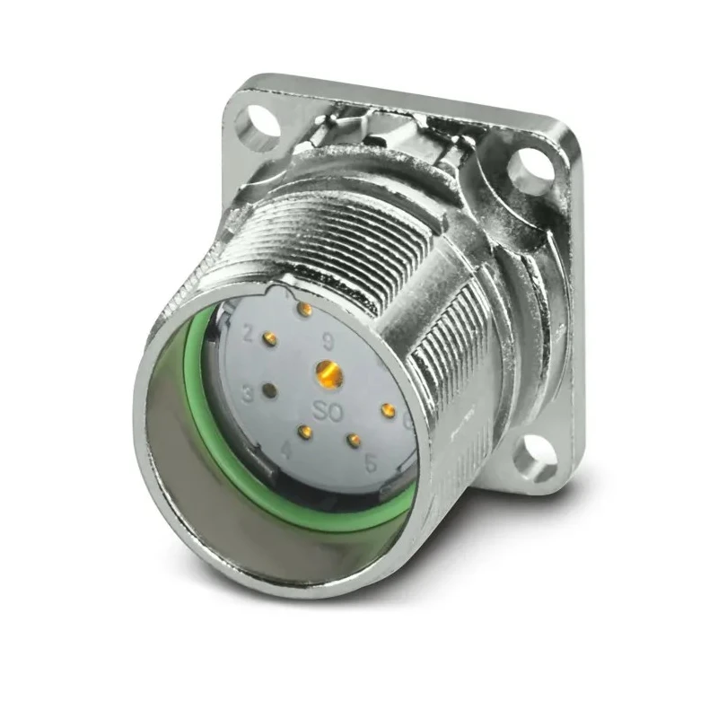 Phoenix Contact Circular Connector M23 PRO Series Front Mount Socket Female 9 Contacts 20A 300V IP67 1629091