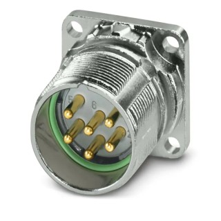 Phoenix Contact Industrial Circular Connector, 6 Contacts, Front Mount, M23, Plug Male, IP67, 300V, 20A, Gadolinium 1629095