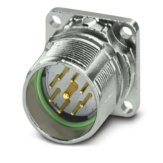 Phoenix Contact Circular Connector, 9 Contacts, Front Mount, M23 Size, Plug Male, IP67, Crimp Termination, 300V 1629090