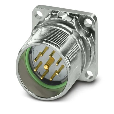Phoenix Contact Circular Connector, 9 Contacts, Front Mount, M23 Size, Plug Male, IP67, Crimp Termination, 300V 1629090