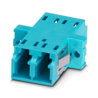 Phoenix Contact Fibre Optic Adapter LC Connector, 50/125 μm, 0.2dB Insertion Loss, Plastic Housing 1208070