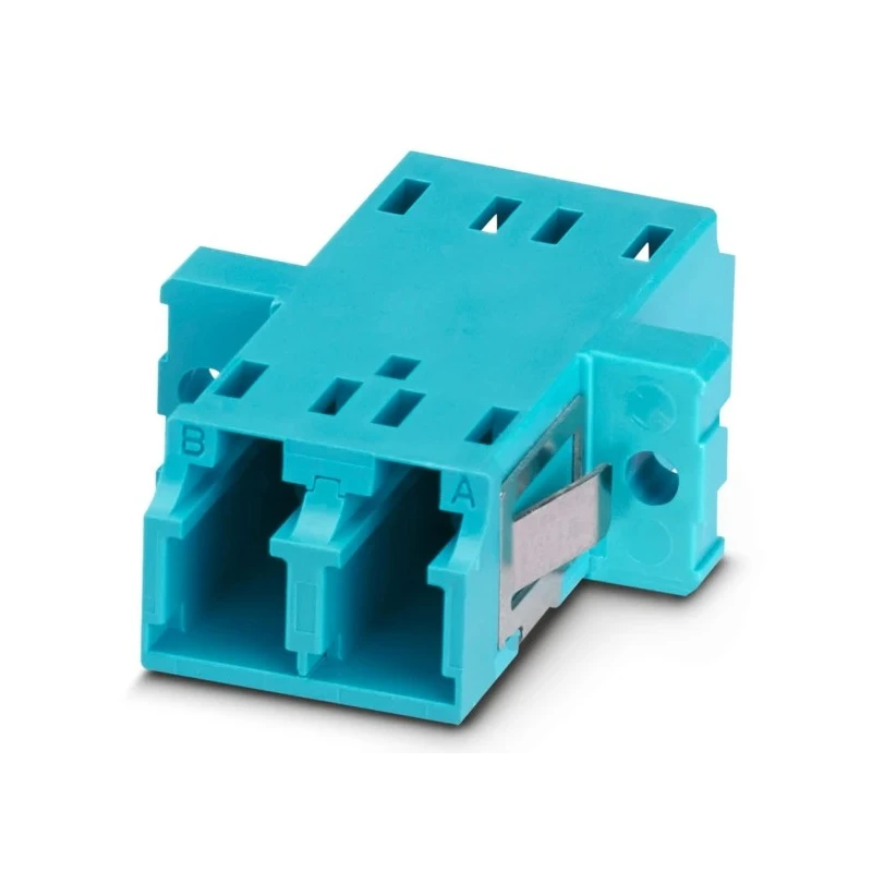 Phoenix Contact Fibre Optic Adapter LC Connector, 50/125 μm, 0.2dB Insertion Loss, Plastic Housing 1208070