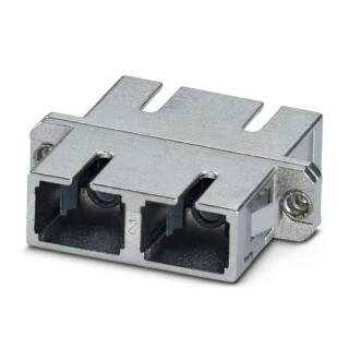Phoenix Contact SC Multimode Fibre Optic Adapter 50/125 μm, 0.2dB Insertion Loss, Metal Housing, 34.7x27.4x9.4mm 1208083