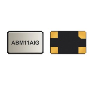 Abracon 27.12 MHz Surface Mount Crystal ±50 ppm Frequency Tolerance 10 pF Load Capacitance Ceramic ABM11AIG-27.120MHZ-4Z-T3