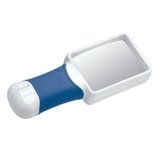 Coil Illuminated Handheld Magnifier with 3x Magnification, Battery Operated, CE Certified 8273