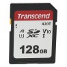 Transcend 128 GB SDXC SD Card U1 A1, 3D NAND, CE FCC Certified, Operating Temp -25°C to 85°C TS128GSDC420T