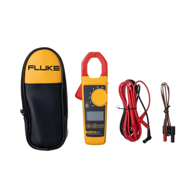 Fluke Clamp Meter 400 A 600 V True RMS AC/DC Measurement Temperature Frequency Resistance Model 325 FLK-325 CLAMPKIT-2
