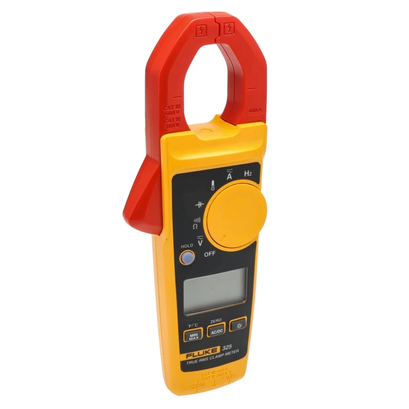 Fluke Clamp Meter 400 A 600 V True RMS AC/DC Measurement Temperature Frequency Resistance Model 325 FLK-325 CLAMPKIT-2