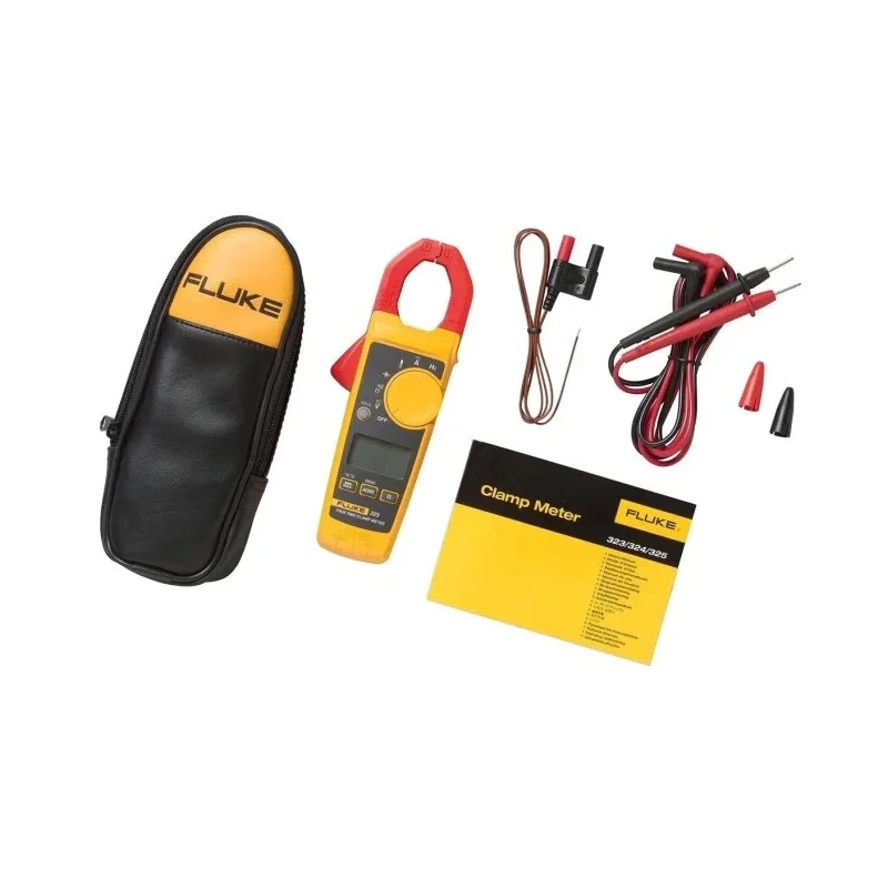 Fluke Clamp Meter 400 A 600 V True RMS AC/DC Measurement Temperature Frequency Resistance Model 325 FLK-325 CLAMPKIT-2