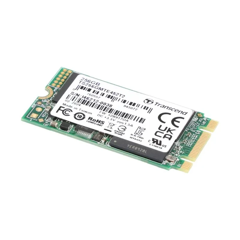 Transcend M.2 256 GB PCIe Gen 3.0 x4 NVMe Internal Solid State Drive MTE452T2