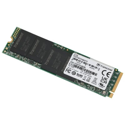 Transcend M.2 Internal SSD 2 TB 3D TLC NAND PCIe Gen 3.0 x4 NVMe 80mm x 22mm x 3.58mm MTE662T2