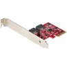 StarTech.com Hard Drive Mounting Kit SATA PCIe x2 Interface 175 x 142 x 30 mm 2 Ports 2P6GR-PCIE-SATA-CARD