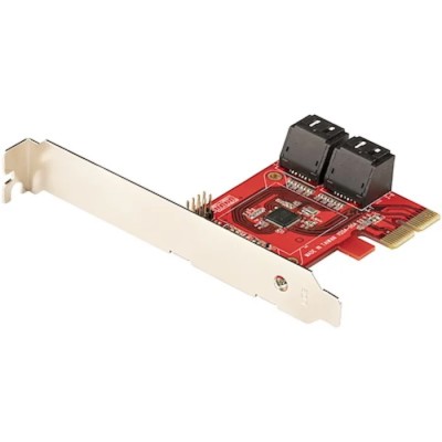 StarTech.com PCIe SATA Card 4 Ports 6 Gbps Data Transfer Rate Serial ATA 3.0 SATA III 16 mm 4P6G-PCIE-SATA-CARD