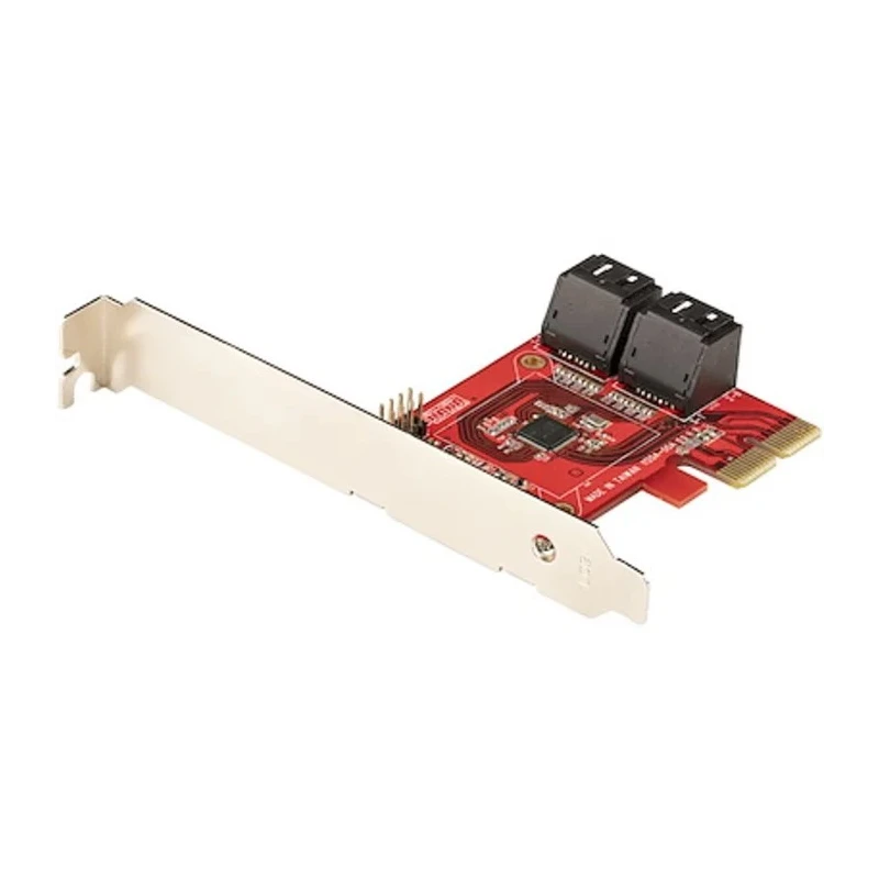 StarTech.com PCIe SATA Card 4 Ports 6 Gbps Data Transfer Rate Serial ATA 3.0 SATA III 16 mm 4P6G-PCIE-SATA-CARD