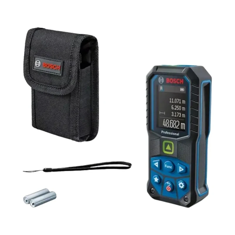 Bosch Laser Measure Digital 0.05 to 50 m Range Green Laser Class 2 with 1.5 mm Accuracy IP65 0601072V00