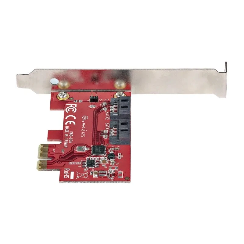 StarTech.com PCIe SATA Card 2 Drive Support 3 x 0.7 x 4.8 in, PCIe x1 Interface 2P6G-PCIE-SATA-CARD