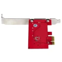 StarTech.com PCIe SATA Card 2 Drive Support 3 x 0.7 x 4.8 in, PCIe x1 Interface 2P6G-PCIE-SATA-CARD