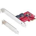StarTech.com PCIe SATA Card 2 Drive Support 3 x 0.7 x 4.8 in, PCIe x1 Interface 2P6G-PCIE-SATA-CARD