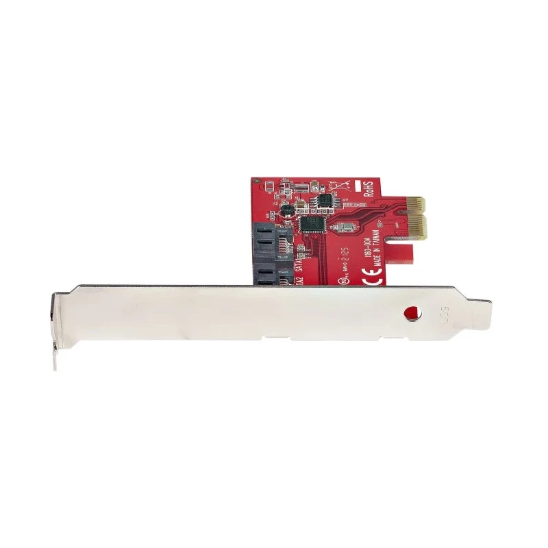 StarTech.com PCIe SATA Card 2 Drive Support 3 x 0.7 x 4.8 in, PCIe x1 Interface 2P6G-PCIE-SATA-CARD