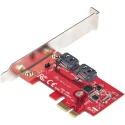 StarTech.com PCIe SATA Card 2 Drive Support 3 x 0.7 x 4.8 in, PCIe x1 Interface 2P6G-PCIE-SATA-CARD