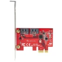 StarTech.com PCIe SATA Card 2 Drive Support 3 x 0.7 x 4.8 in, PCIe x1 Interface 2P6G-PCIE-SATA-CARD