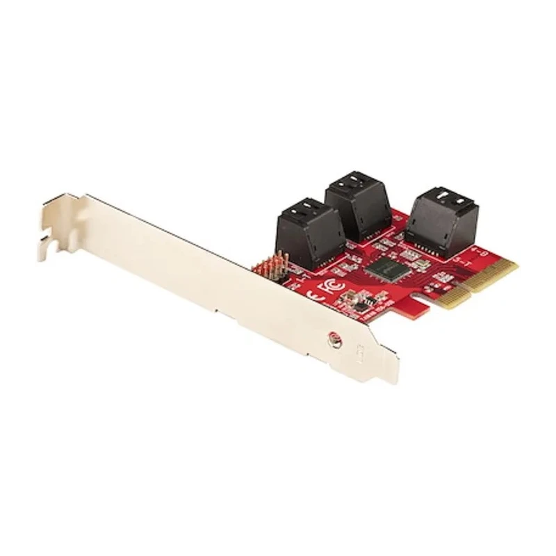 StarTech.com Hard Drive Mounting Kit PCIe SATA Controller Card 6 Ports 3.2 x 2.1 x 0.7 in 6P6G-PCIE-SATA-CARD