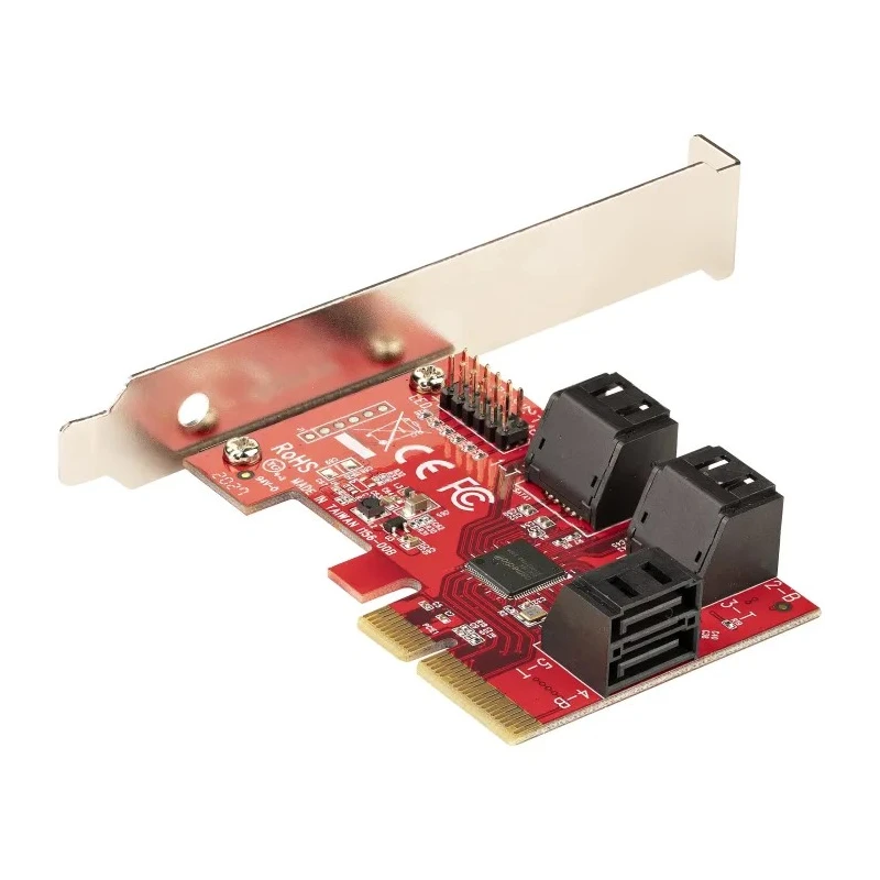 StarTech.com Hard Drive Mounting Kit PCIe SATA Controller Card 6 Ports 3.2 x 2.1 x 0.7 in 6P6G-PCIE-SATA-CARD