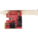 StarTech.com Hard Drive Mounting Kit PCIe SATA Controller Card 6 Ports 3.2 x 2.1 x 0.7 in 6P6G-PCIE-SATA-CARD
