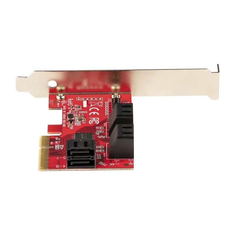 StarTech.com Hard Drive Mounting Kit PCIe SATA Controller Card 6 Ports 3.2 x 2.1 x 0.7 in 6P6G-PCIE-SATA-CARD