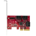 StarTech.com Hard Drive Mounting Kit PCIe SATA Controller Card 6 Ports 3.2 x 2.1 x 0.7 in 6P6G-PCIE-SATA-CARD