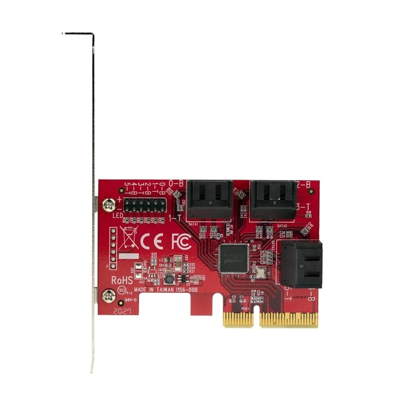 StarTech.com Hard Drive Mounting Kit PCIe SATA Controller Card 6 Ports 3.2 x 2.1 x 0.7 in 6P6G-PCIE-SATA-CARD