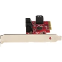 StarTech.com Hard Drive Mounting Kit PCIe SATA Controller Card 6 Ports 3.2 x 2.1 x 0.7 in 6P6G-PCIE-SATA-CARD
