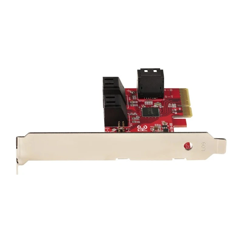 StarTech.com Hard Drive Mounting Kit PCIe SATA Controller Card 6 Ports 3.2 x 2.1 x 0.7 in 6P6G-PCIE-SATA-CARD