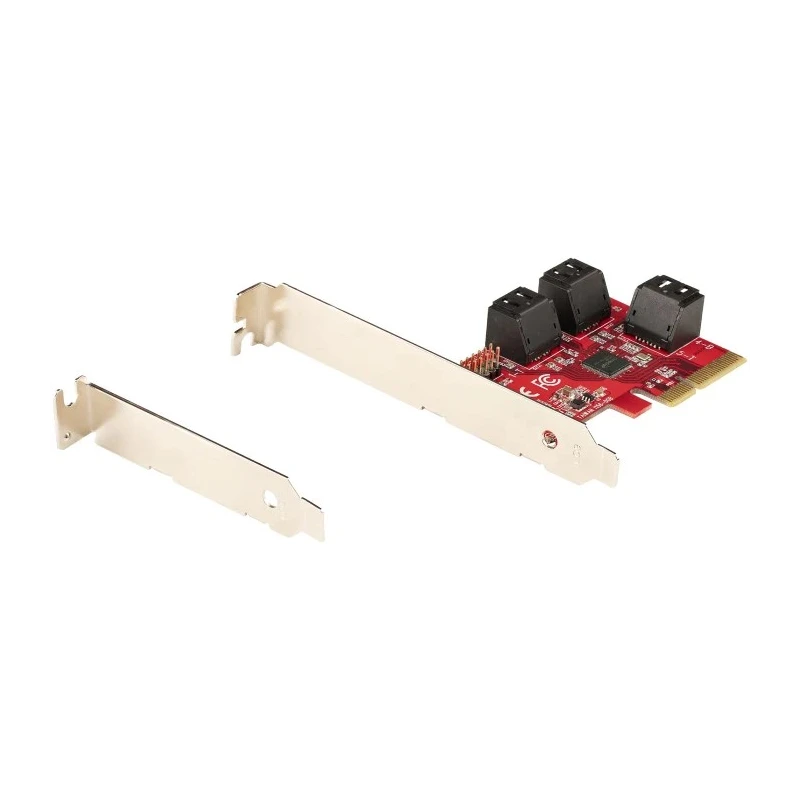 StarTech.com Hard Drive Mounting Kit PCIe SATA Controller Card 6 Ports 3.2 x 2.1 x 0.7 in 6P6G-PCIE-SATA-CARD