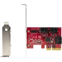 StarTech.com Hard Drive Mounting Kit PCIe SATA Controller Card 6 Ports 3.2 x 2.1 x 0.7 in 6P6G-PCIE-SATA-CARD