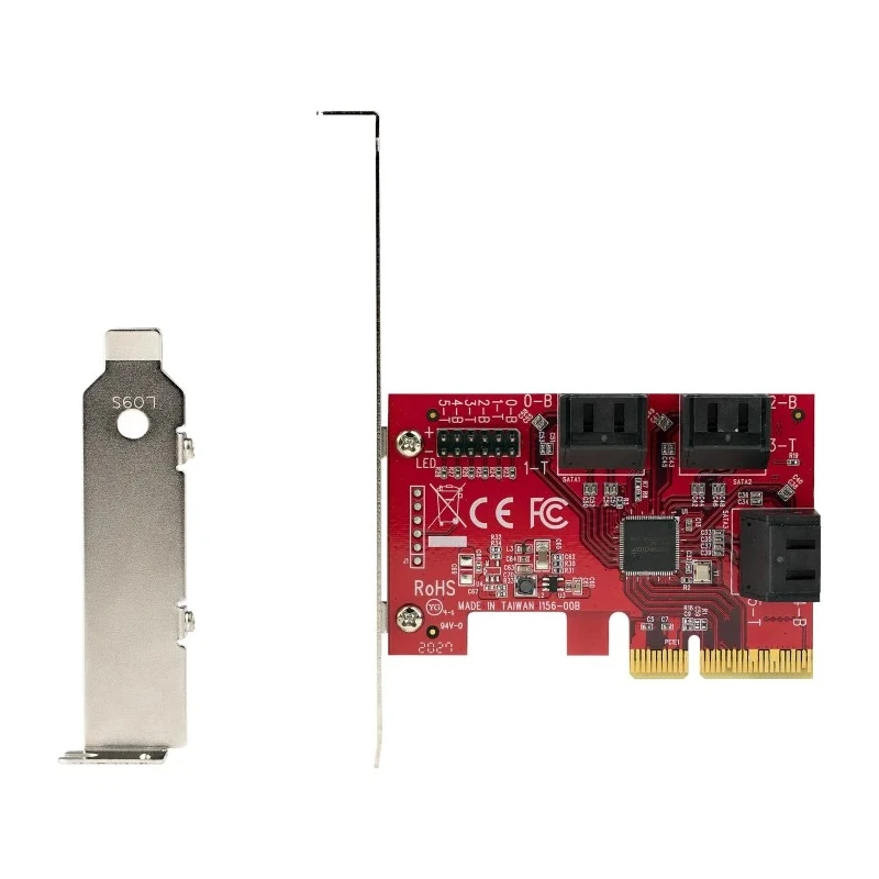 StarTech.com Hard Drive Mounting Kit PCIe SATA Controller Card 6 Ports 3.2 x 2.1 x 0.7 in 6P6G-PCIE-SATA-CARD