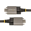 StarTech.com USB 3.1 Male USB 3.2 Type C to Male USB 3.2 Type C Black 500 mm USB31CCSLKV50CM