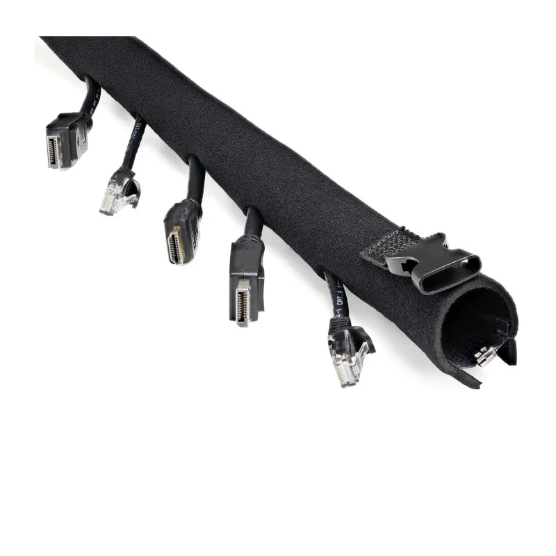 StarTech.com 1 m Black Neoprene Cable Cover, 30 mm Inside Diameter WKSTNCMZP