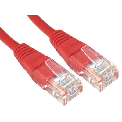 RS PRO Cat6 Ethernet Cable 3 m Red RJ45 Male to RJ45 Male U/UTP PVC Jacket 80V 240-6319