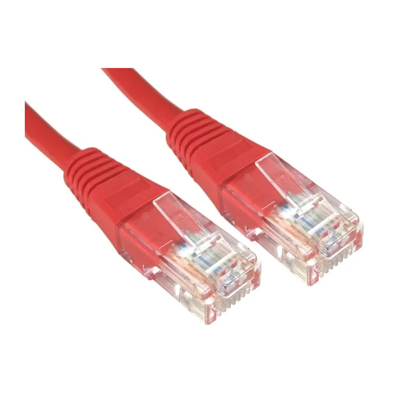RS PRO Cat6 Ethernet Cable 3 m Red RJ45 Male to RJ45 Male U/UTP PVC Jacket 80V 240-6319