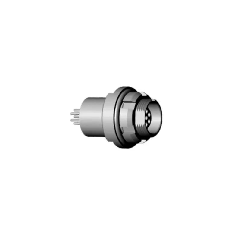 RS PRO Circular Connector, 1 Contact, Panel Mount, M9 Connector, Socket, Female, IP68, 6A, Chrome Plated Brass 240-6413